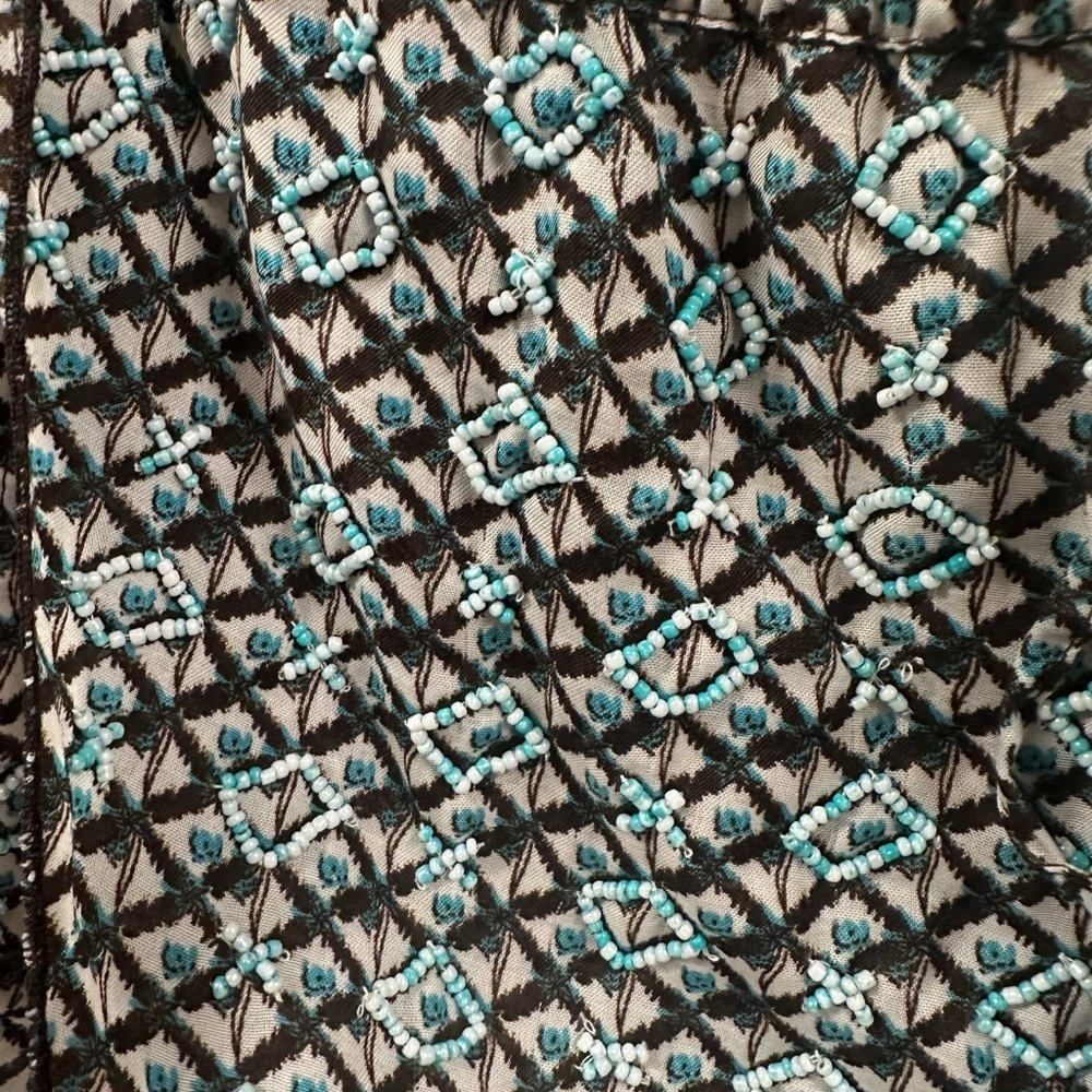 Zara Stylish Blue Patterned Women's Shorts - Picture 4 of 8